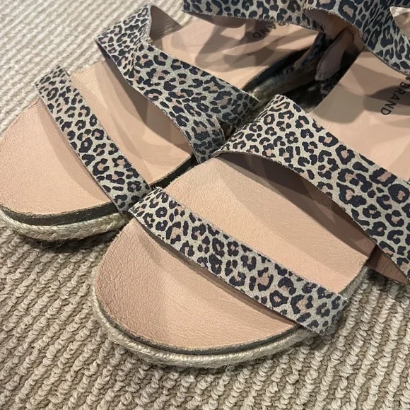 NEW LUCKY glaina Leopard Print Women's strappy Sandals size 9.5 - Picture 12 of 12